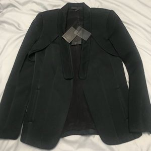 NWT Alexander Wang Black Tuxedo Blazer Jacket Sz 4